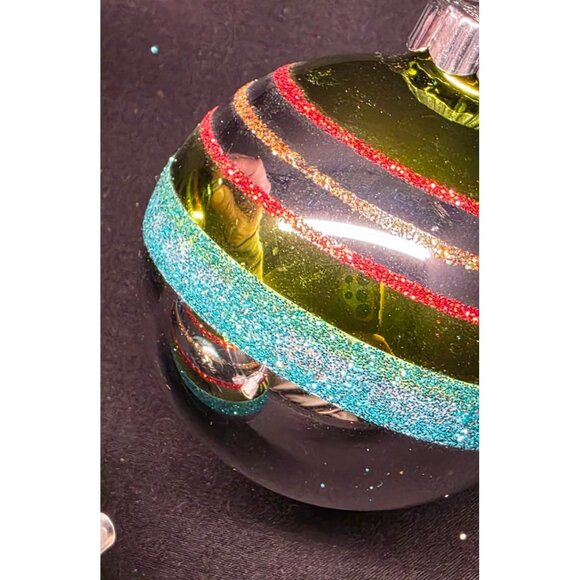 Christopher Radko Shiny Brite Vintage Style Glass Christmas Ornaments - Picture 3 of 7